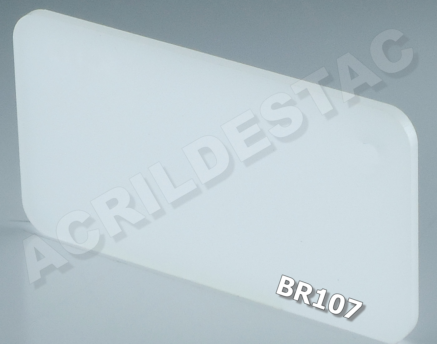 0.50 x 0.50 - 3mm - BRANCO Translúcido PL-BR107 -