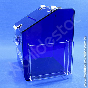 Caixa de Sugestões Azul 20 cm Altura