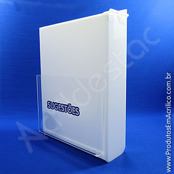 Caixa de Sugestões Branca 33 cm Altura