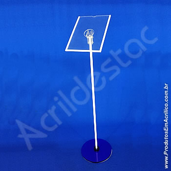 Display de Chão Acrilico A3 Vertical inclinado