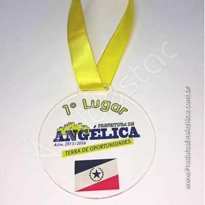 Medalha em Acrílico Redonda
