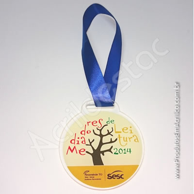Medalha em Acrílico Redonda
