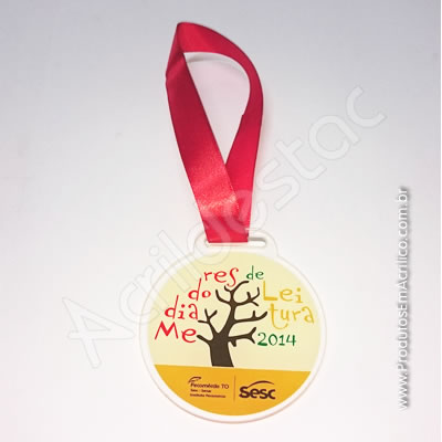 Medalha em Acrílico Redonda

