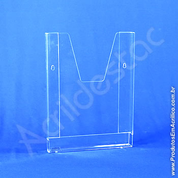 Porta Folheto de Parede com Bolso