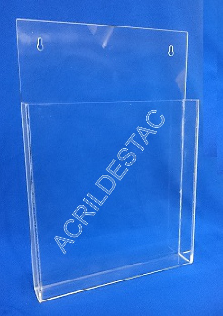 Porta Folheto de Parede com Bolso