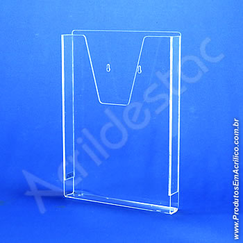 Porta Folheto de Parede com Bolso