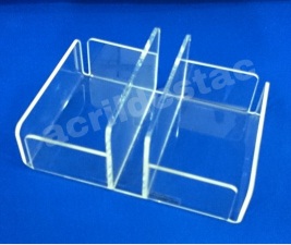 Porta Sachê em acrilico cristal Medindo: 11,5cm largura X 15cm profundidade X 7,5cm altura X 3 mm espessura