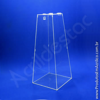Urna de acrílico Cristal 60cm alt Piramidal